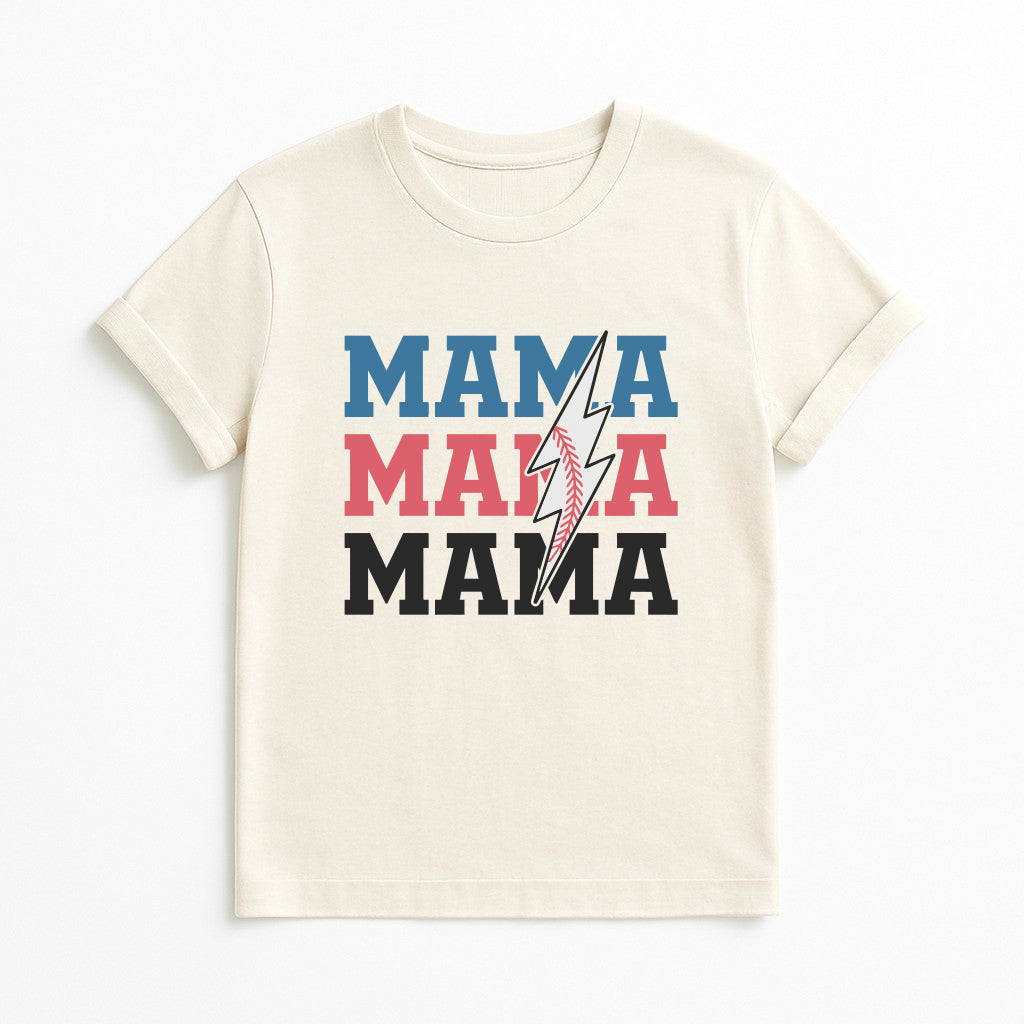 Baseball Bolt Mama Tee