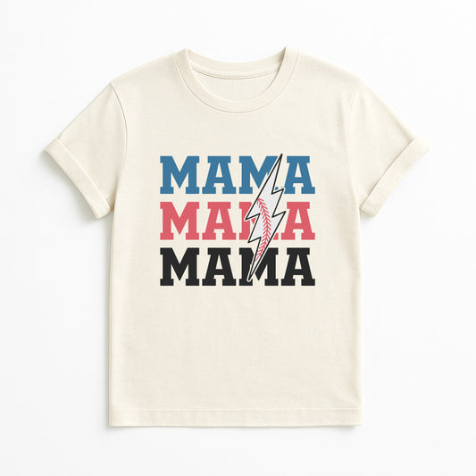 Baseball Bolt Mama Tee