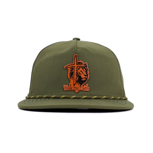 Walk by Faith Cap - Olive Green