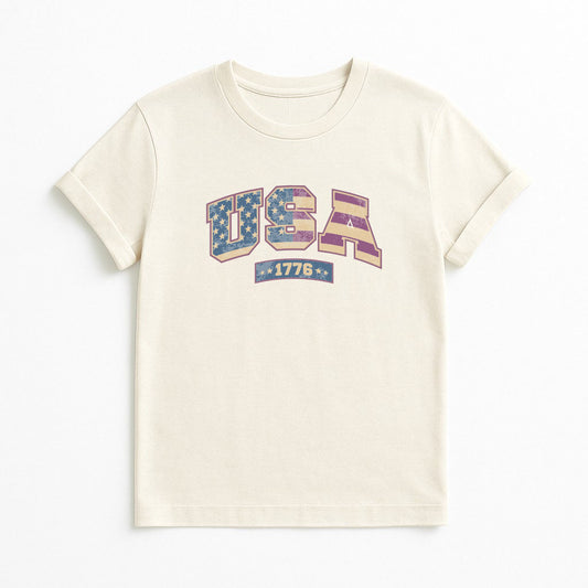 1776 Retro Flag Tee