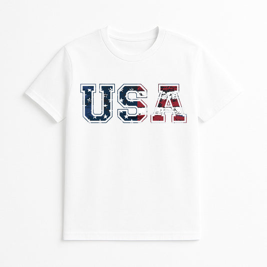 USA Grunge Flag Tee